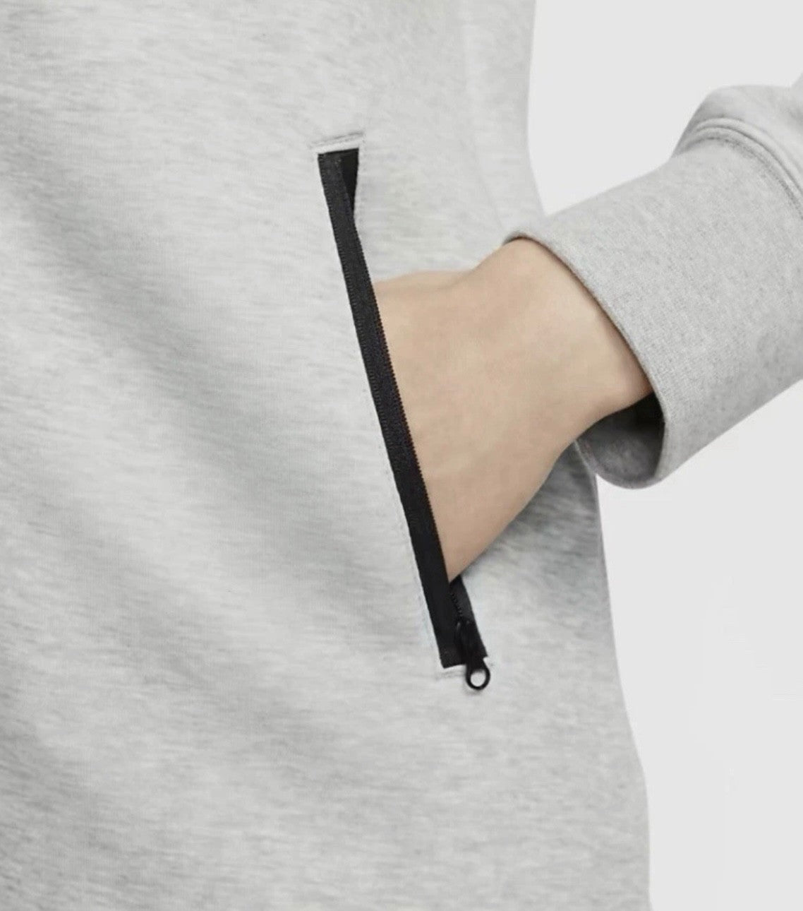 Size - Medium Women’s Tech Fleece Full-Zip Up Hoodie Grey FB8338-063