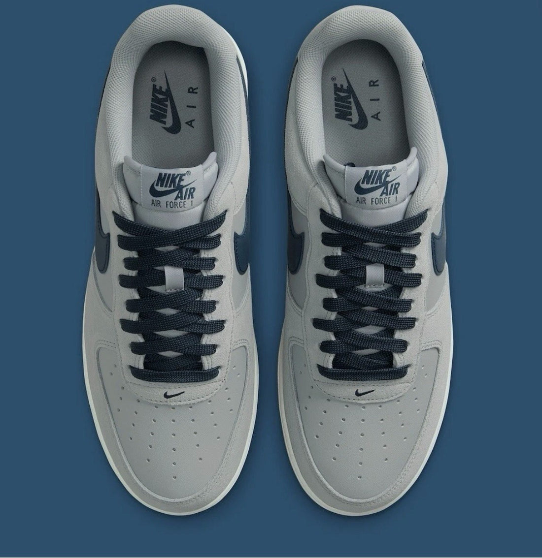 Size 12 - Men's Nike Air Force 1 '07 LV8 Light Smoke Grey Navy IB6388-003