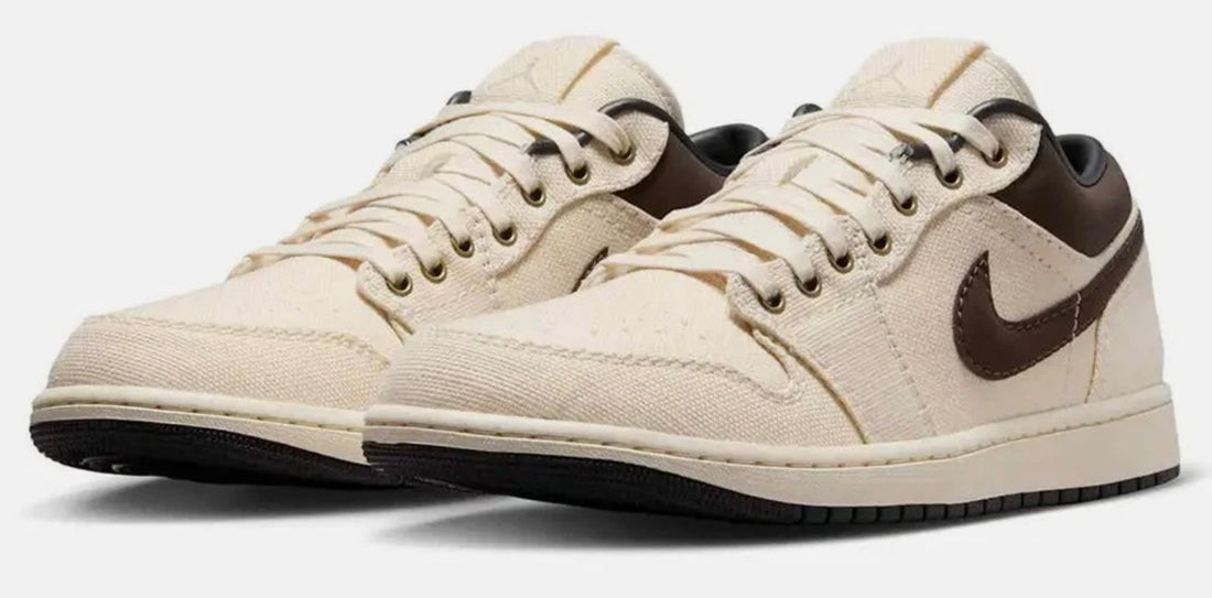 Size 8.5 - Men's AIR JORDAN RETRO 1 LOW PRM  NOIR BAROQUE BROWN IB8058-110