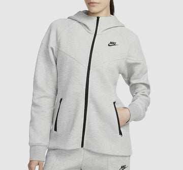 Size - Medium Women’s Tech Fleece Full-Zip Up Hoodie Grey FB8338-063
