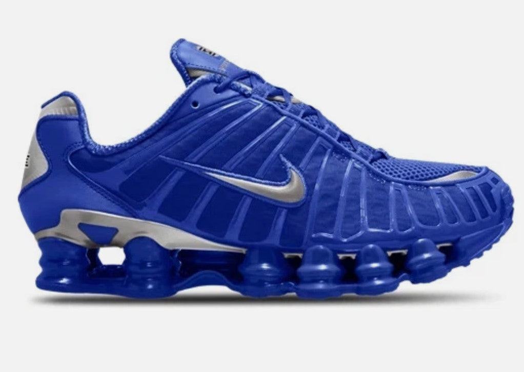 Size 13 - Men's Nike Shox TL Hyper Royal Metallic Silver Shoes AV3595-400