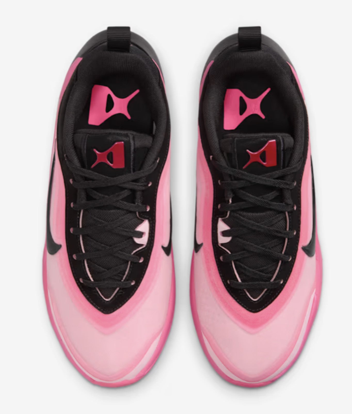 Size 10 - Nike A'One Black Hyper Pink Women's Basketball Shoes FZ8605-001