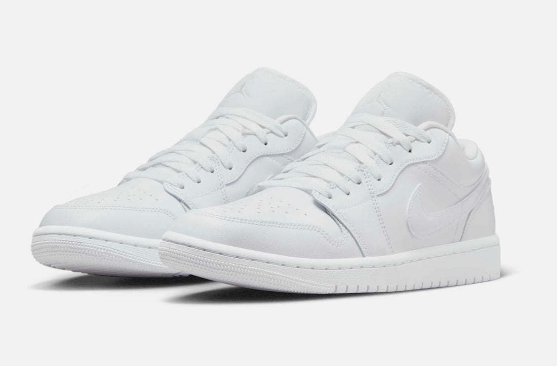 Size 8 - Women's Air Jordan RETRO 1 LOW TRIPLE WHITE (2022) DV0990-111