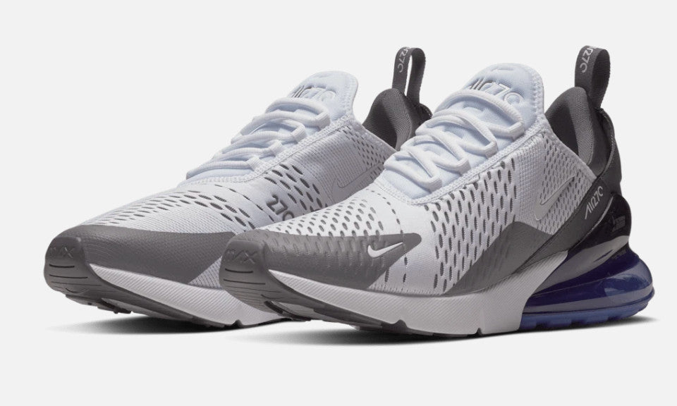 Size 8 - Men's Nike Air Max 270 Shoes White Persian Violet Grey AH8050-107