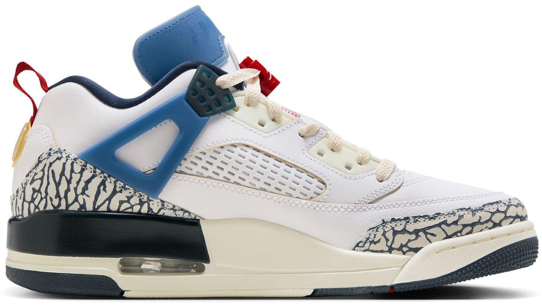 Size 12 - Men's Nike Jordan Spizike Low Shoes White/Armory Navy  HM3712-164