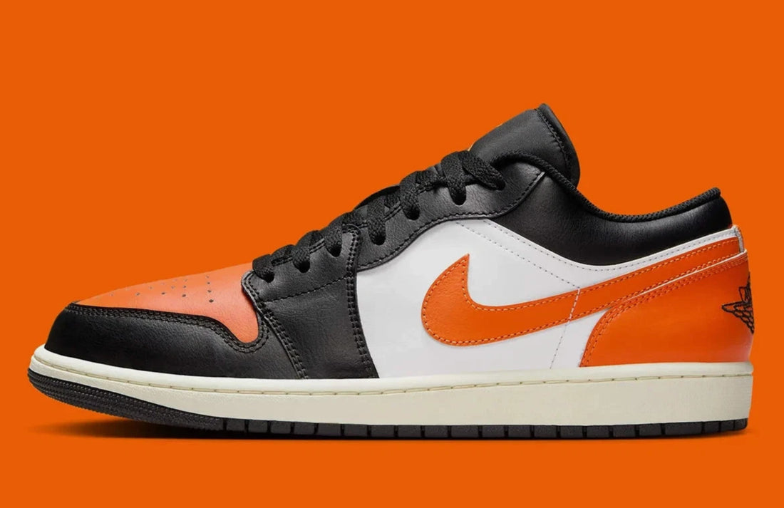 Size 13 - Men's Nike Air Jordan 1 Low Black Starfish 553558-081