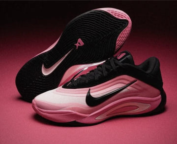 Size 10 - Nike A'One Black Hyper Pink Women's Basketball Shoes FZ8605-001